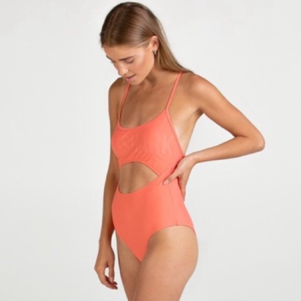 Gymshark Orange One Piece Swimsuit